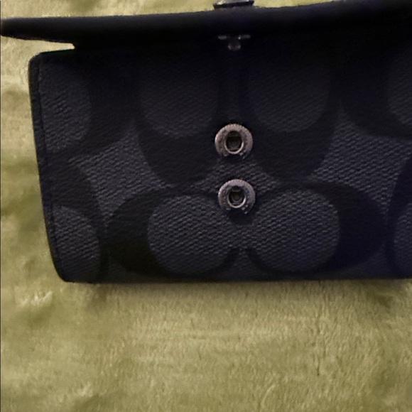 Coach Black and Gray Signature Key Holder - Picture 3 of 3